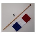 Vlaggenstok met houder en vlag